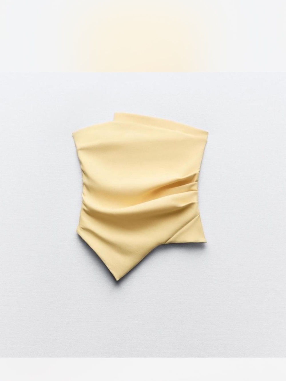 Zara Yellow Asymmetric Top size S